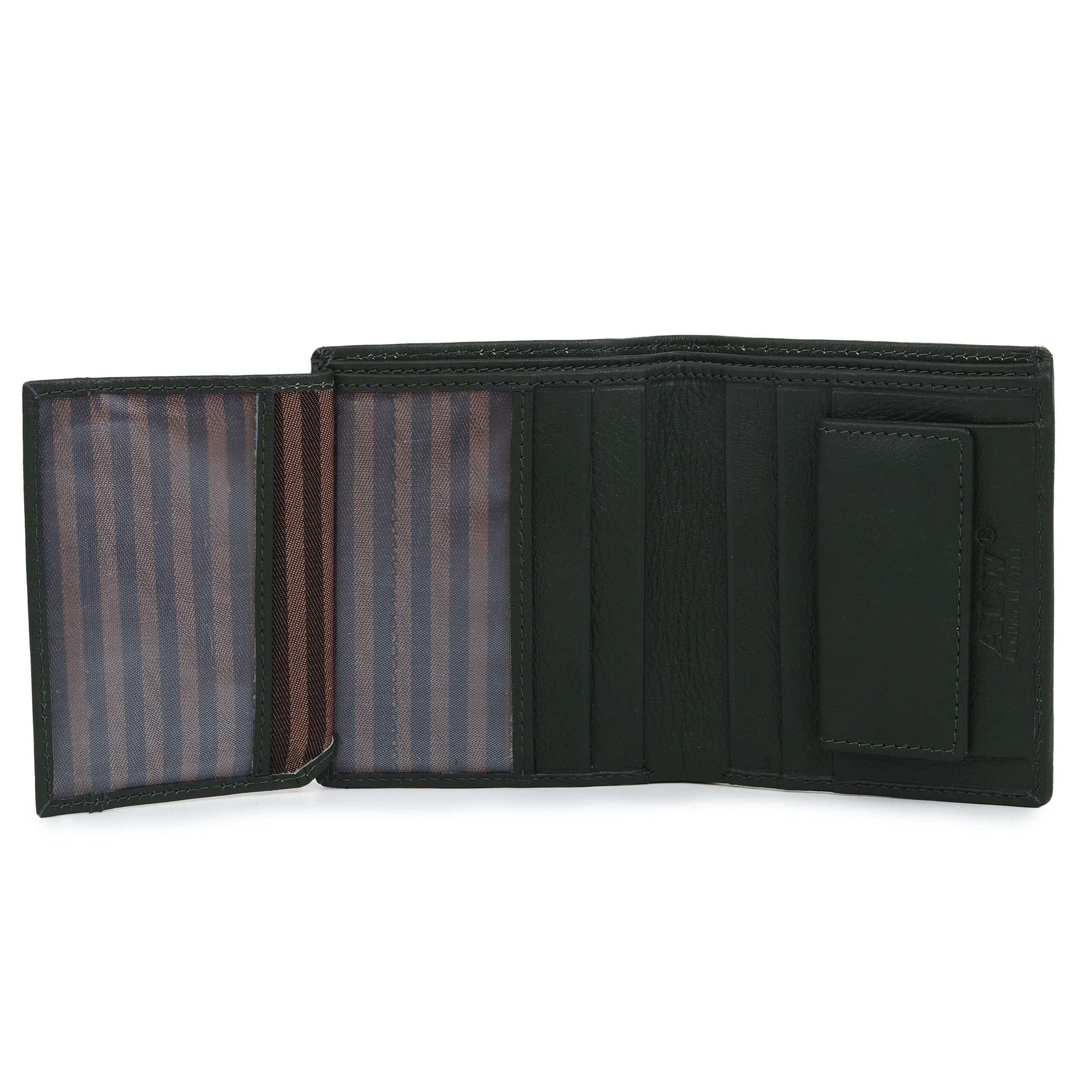 Dark Green Premium Leather Wallet for Men & Women - Image 7