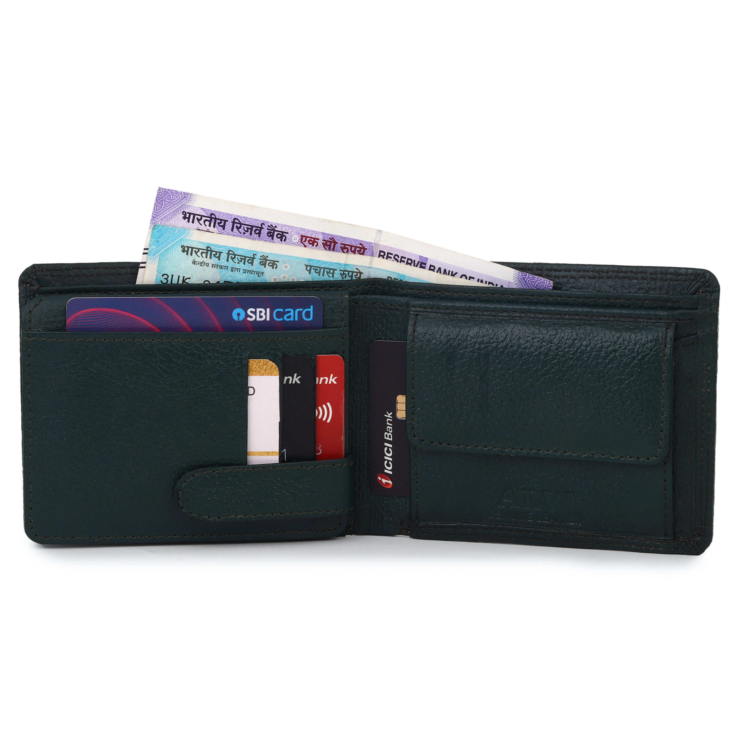 Compact Dark Green Wallet – Functional & Durable - Image 6