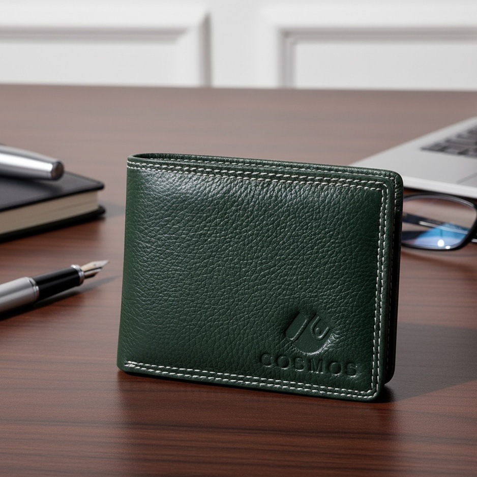 Compact Dark Green Wallet – Functional & Durable - Image 8