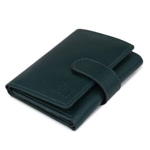 Green Compact Card Holder Wallet for Men & Women